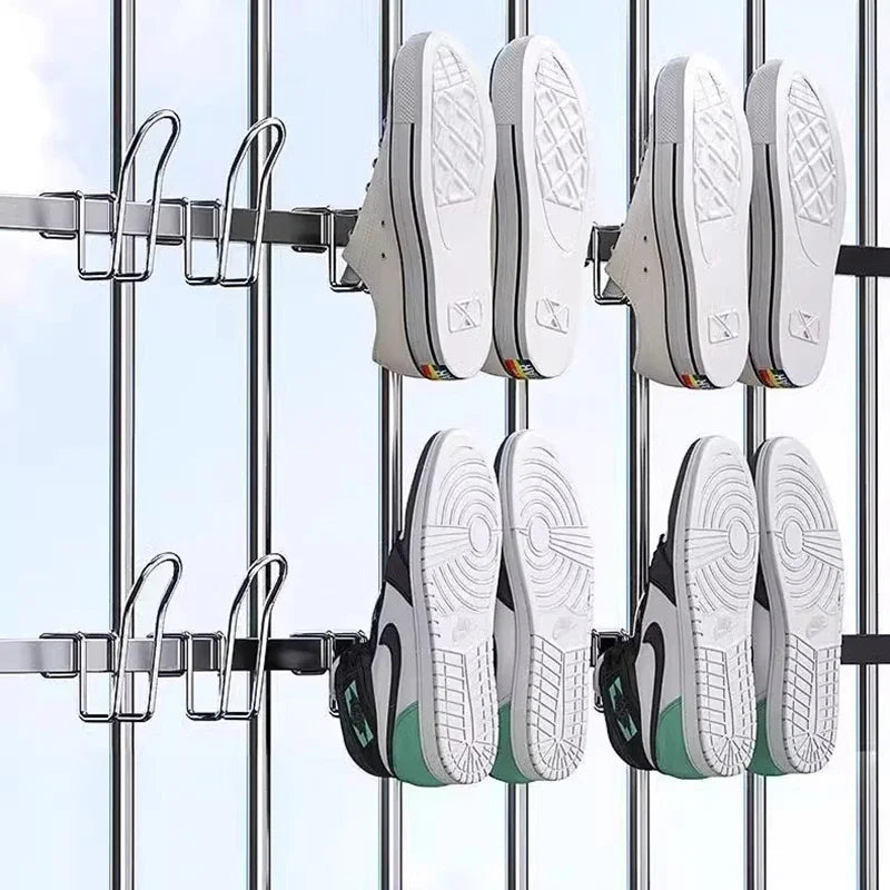 Shoes Drying Rack Shoe Display Hook Shoes Drying Rack Stainless Steel Shoes Hanger For Closet Organization Zpaxo