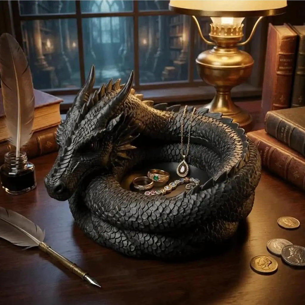 Catchall Bowl Gothic Dragon Storage Decoration 3D Printed Coin Ring