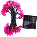 1 Solar LED Large Purple Bat String Light 8 Modes Outdoor Waterproof Zpaxo Purple 6.5M30LED