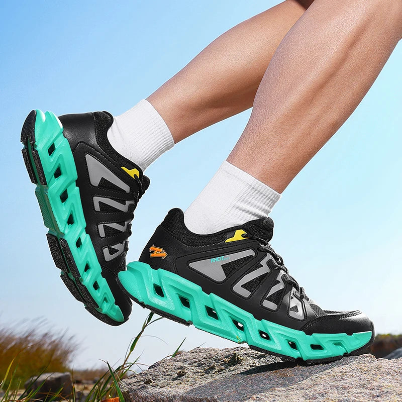 Men's Casual Sneakers Luxury Trainer Shoes Breathable Race Running
