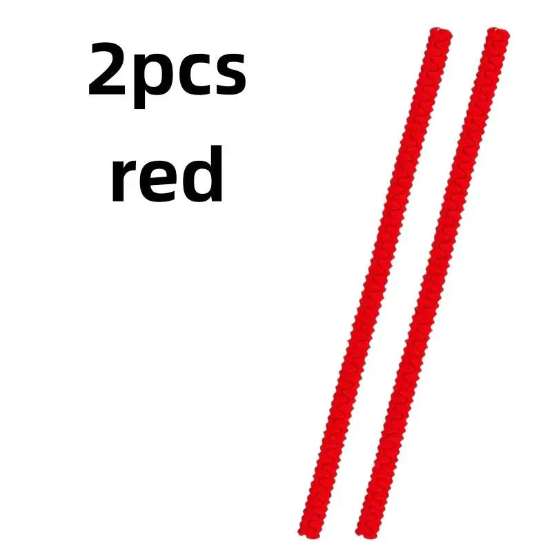 2pcs Pack Silicone Oven Rack Guards – Heat Resistant, Burn Prevention, 35.56 cm, for & RV Safety Zpaxo 2pcs red