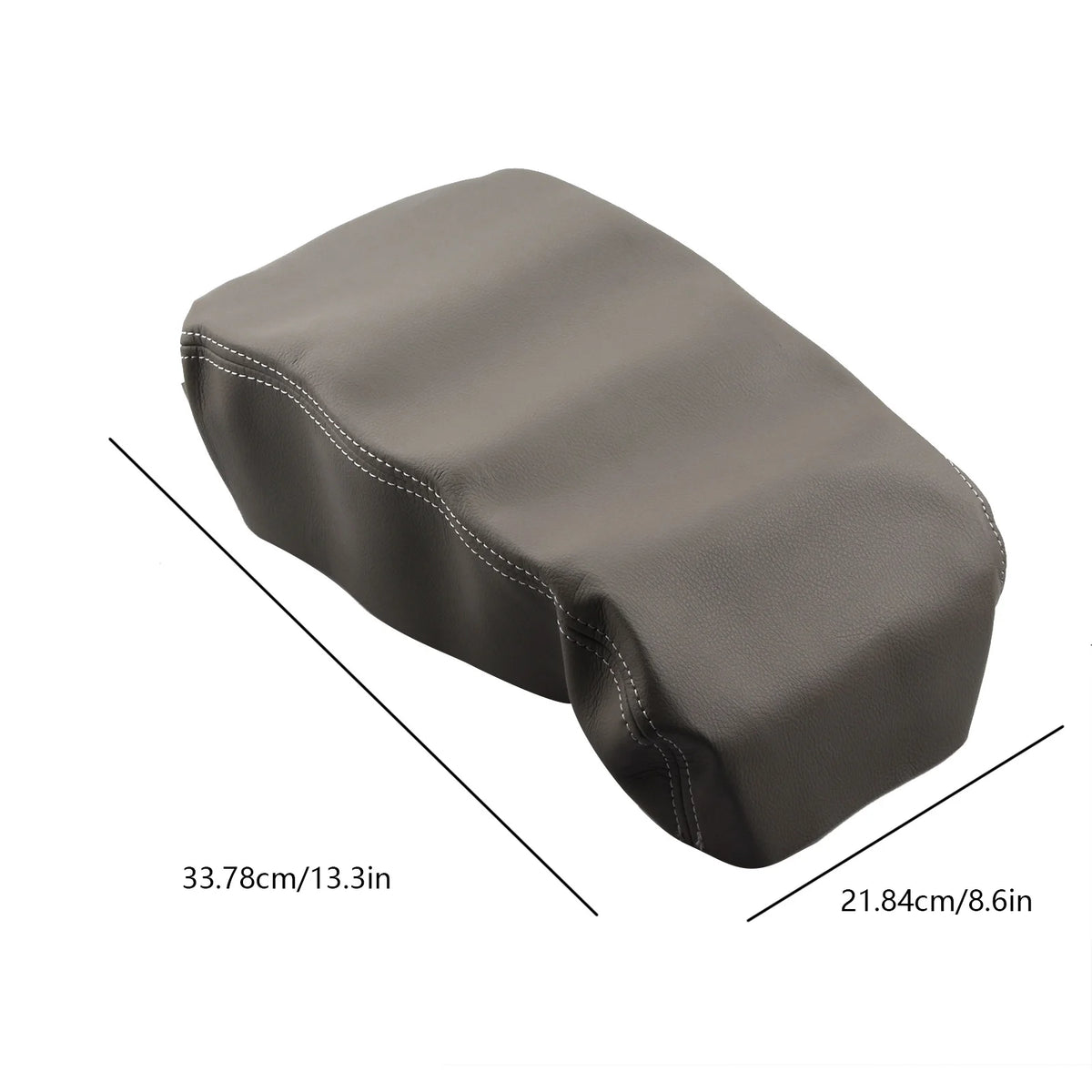 Center Console Lid Armrest Leather Cover Trim Skin Waterproof Zpaxo