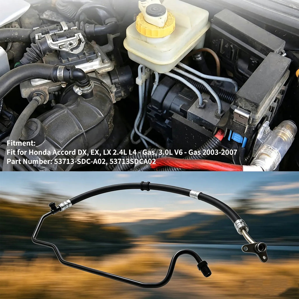 53713-SDC-A02 Honda Car Power Steering Pressure Line Hose Replacement