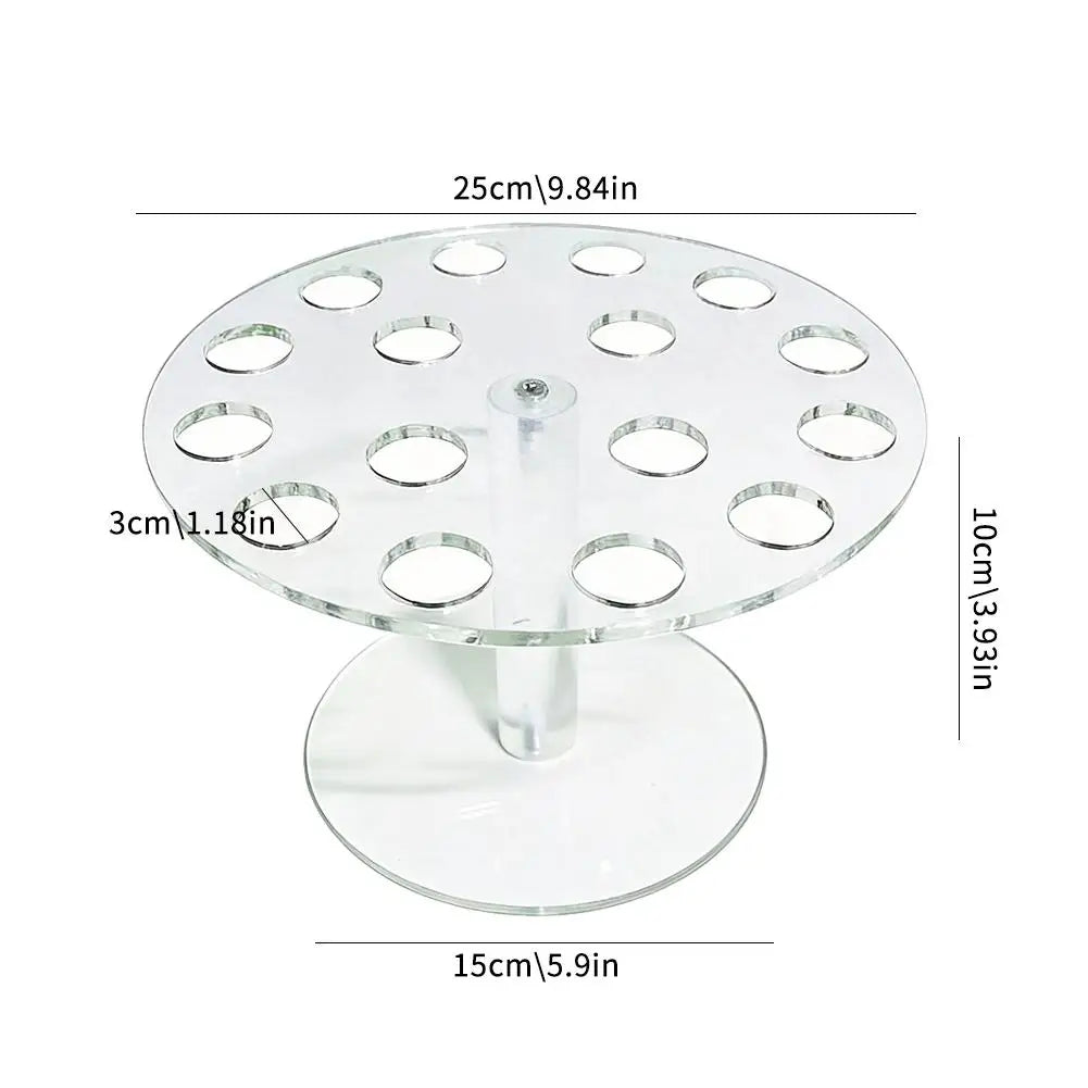 16-Hole Acrylic Ice Cream Cone Holder & Dessert Display Stand Dessert Display Stand Zpaxo