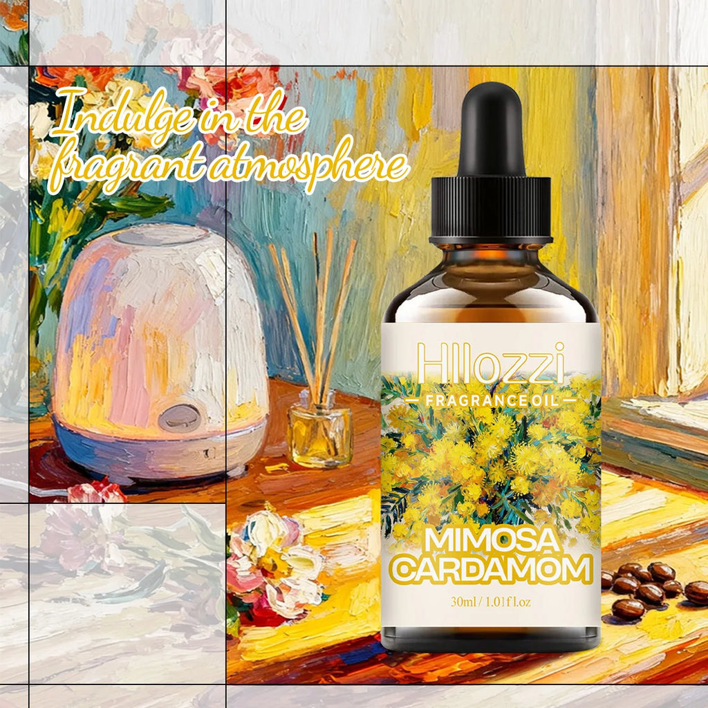 MIMOSA CARDAMOM FRAGRANCE OIL Suitable for DIY and diffuser, humidifier essential oils, helps sleep and relaxation Zpaxo