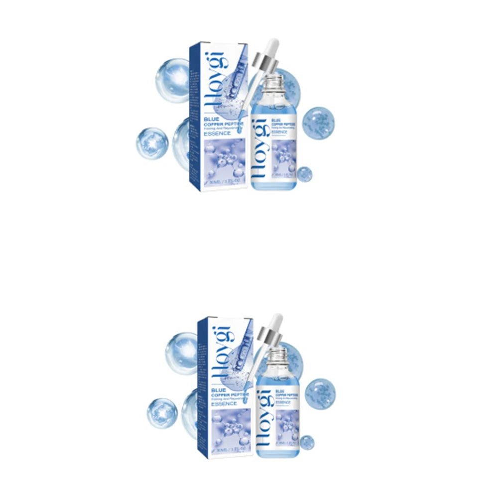 Blue Copper Peptide Anti-Aging Serum – Firming & Brightening Face Serum Zpaxo 2pcs