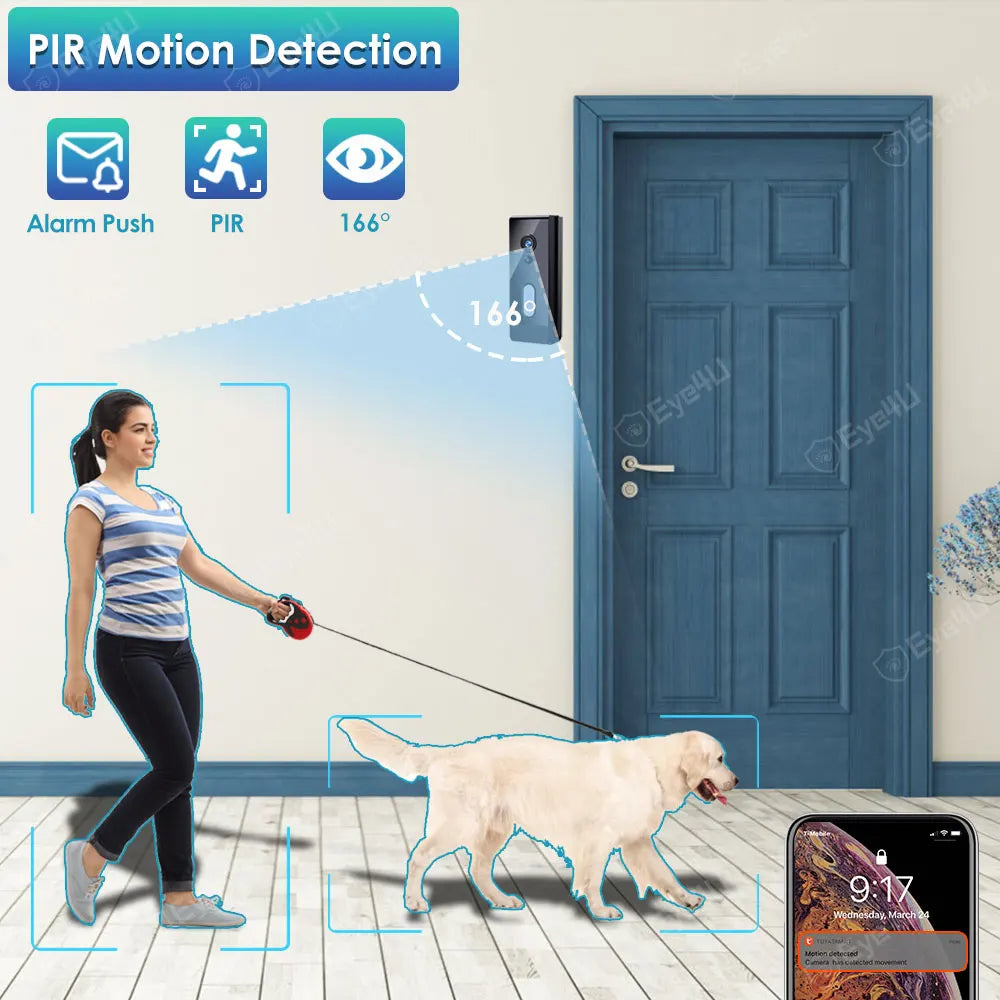 Tuya Smart Home Doorbell Camera Waterproof Wifi Video Intercom Zpaxo