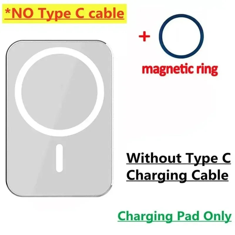 15W Magnetic Wireless Car Charger Mount – iPhone & Xiaomi Wireless Car Charger Zpaxo WHITE
