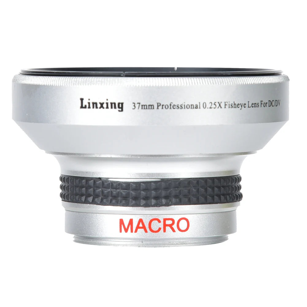 Fisheye Lens Lightweight Portable Silver Strong Applicability 0 25X