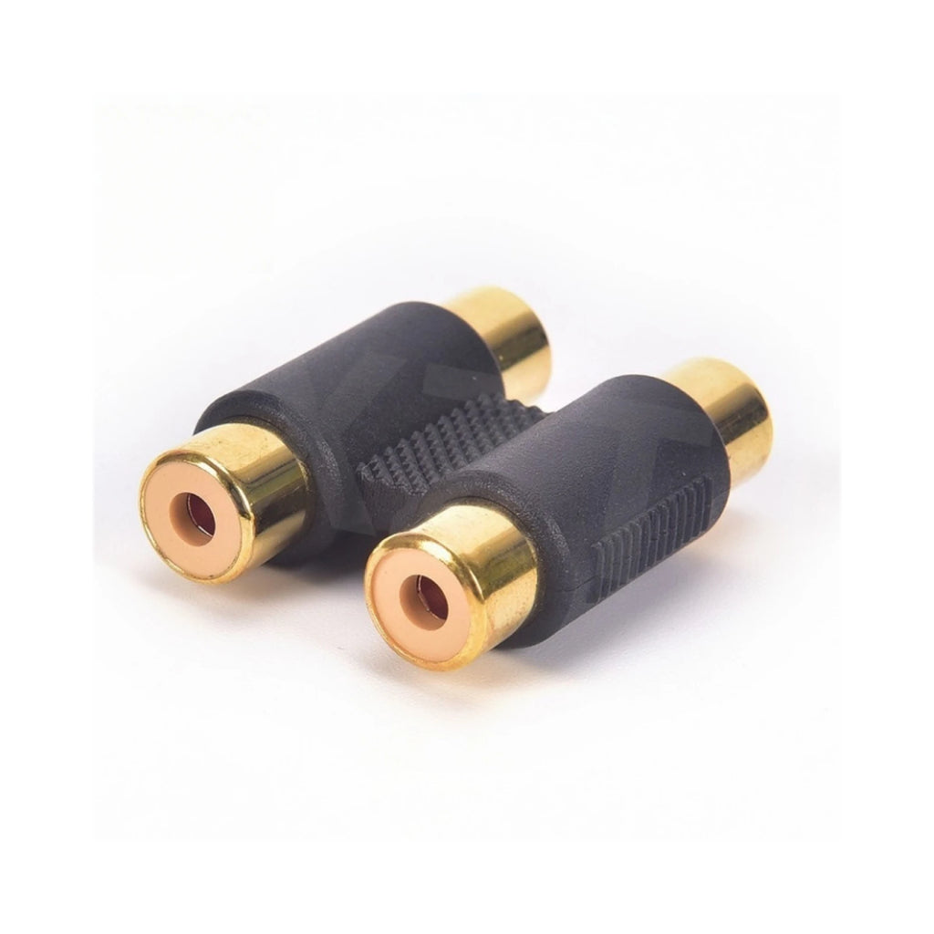 Dual 2 Head RCA Female Coupler Audio Adapter Connector Phono Video