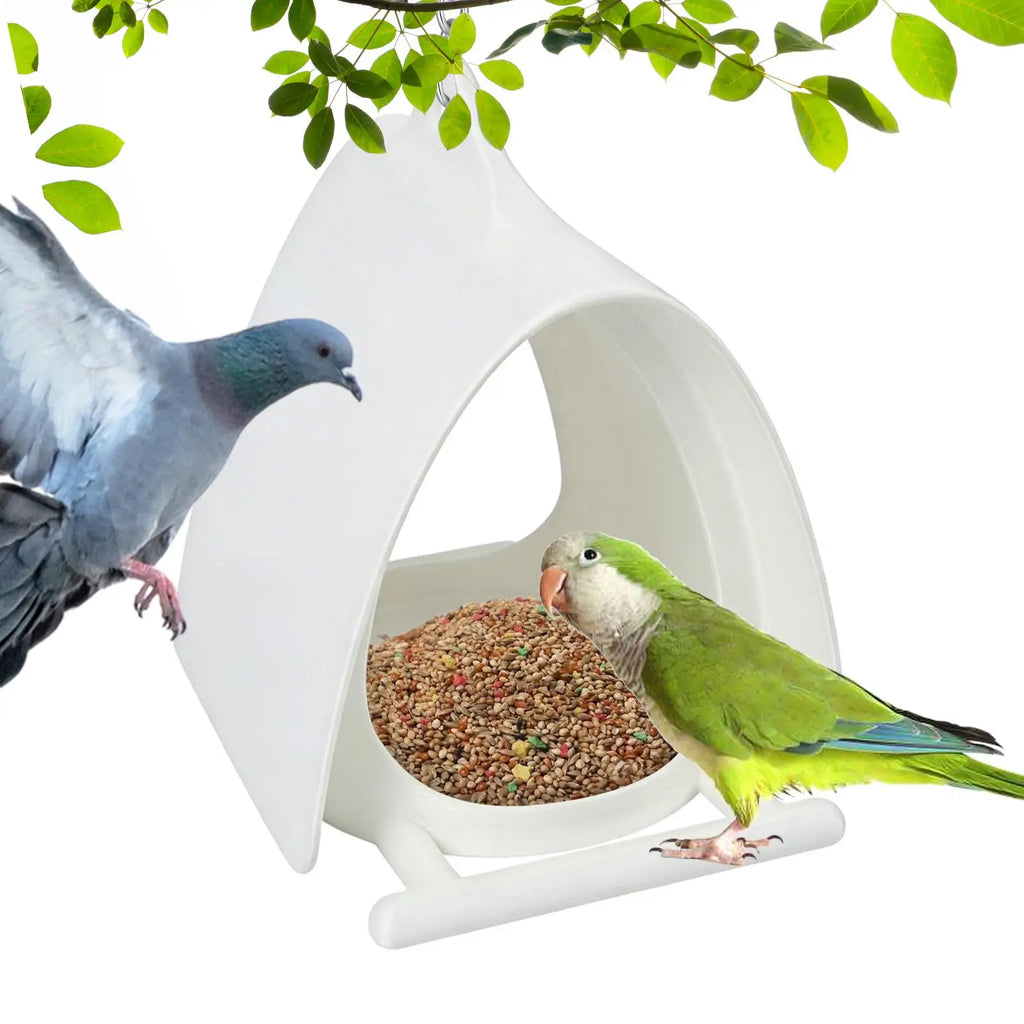 Hangable Bird Feeder House Shape Garden Nest Feeding Station Backyard