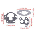 Carburetor Gasket Set – Husqvarna 235 236 240 Chainsaw OEM #5450818 Chainsaw Gasket Set Zpaxo Black