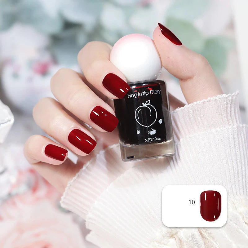 No-bake Nail Polish Polarized Nude Nails Art Tearable Quick Dry