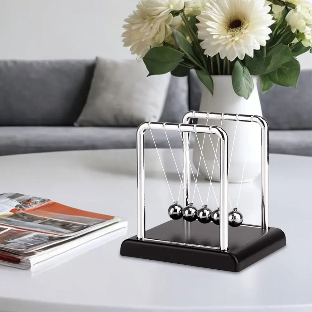 Newton Cradle Balance Steel Balls School Teaching Supplies Physics