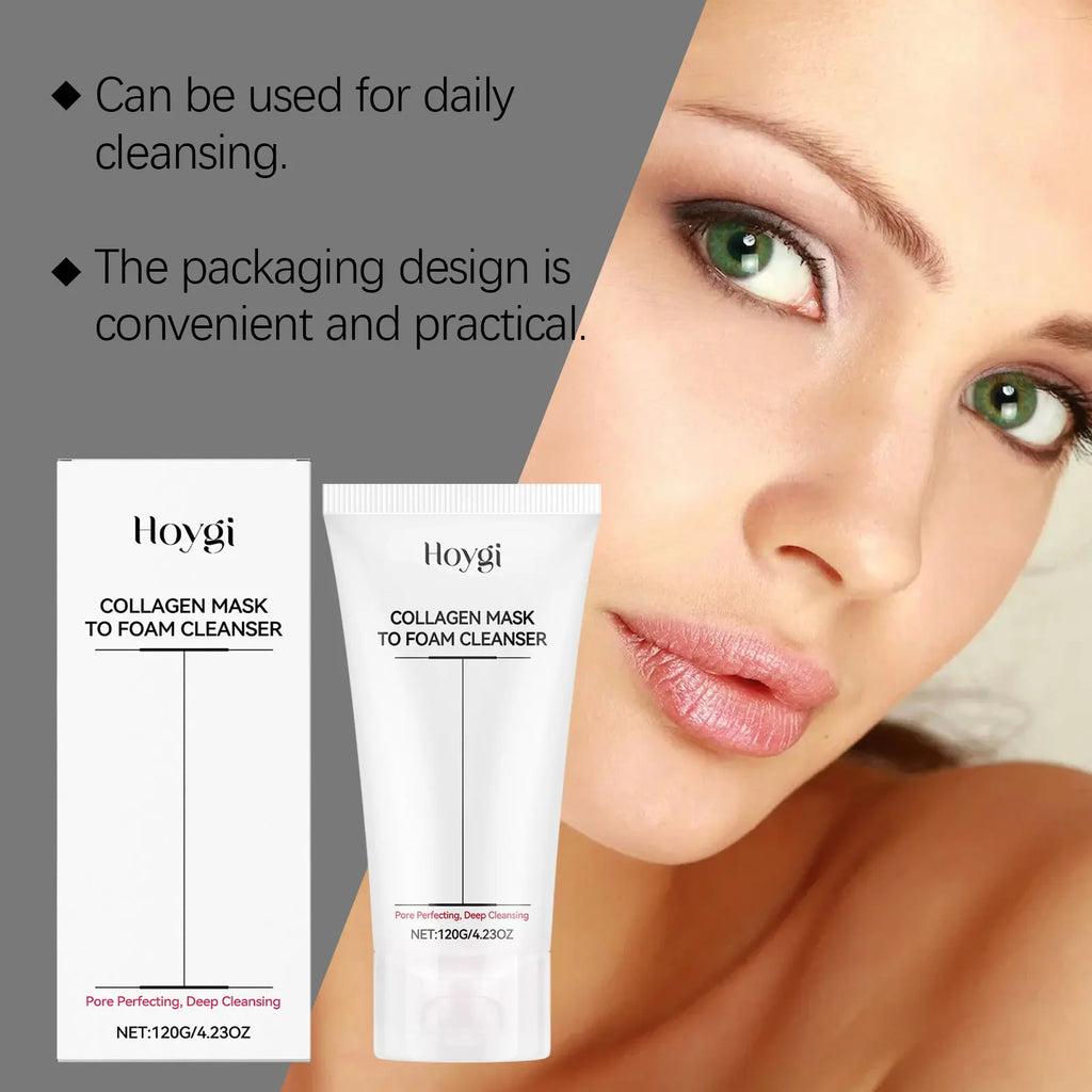 Collagen & Hyaluronic Acid Facial Cleanser – Hydrating Face Wash Facial Cleanser Zpaxo