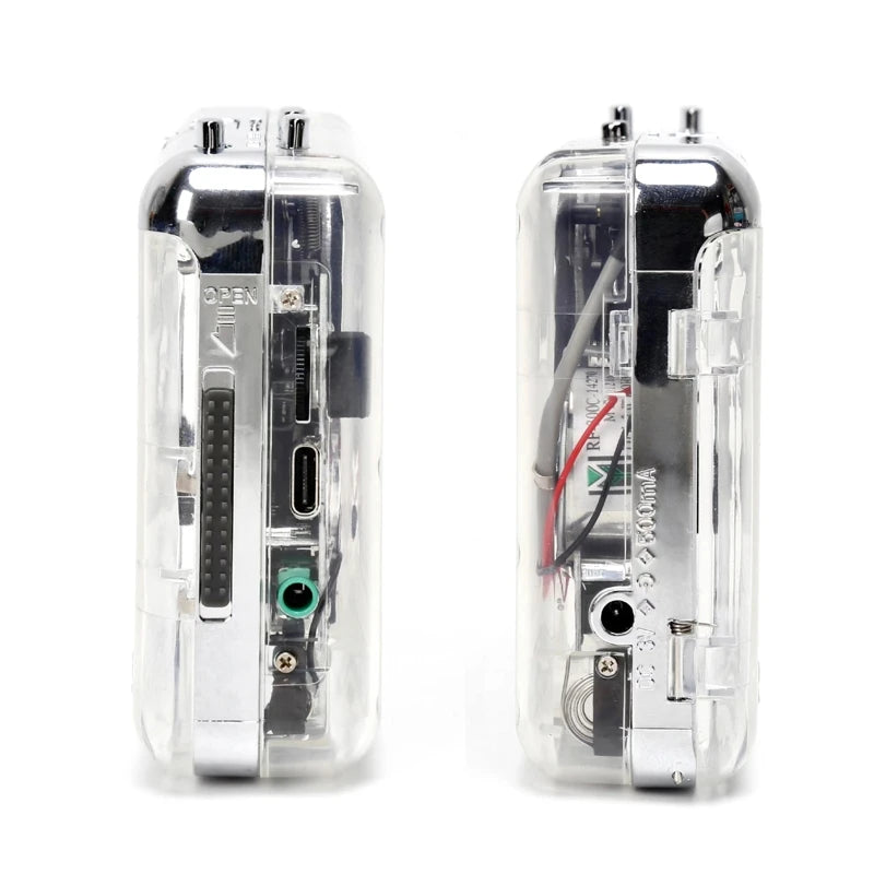 Y1UB Clear Shell Audio Music Cassette Tape MP3 Digital Converter