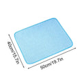 Dog Cooling Pad Washable Portable Non-Slip Summer Pad Cooling Dog Mat For Sleeping Resting Camping Travel Indoor Backyard Sofa Zpaxo Blue S China Mainland