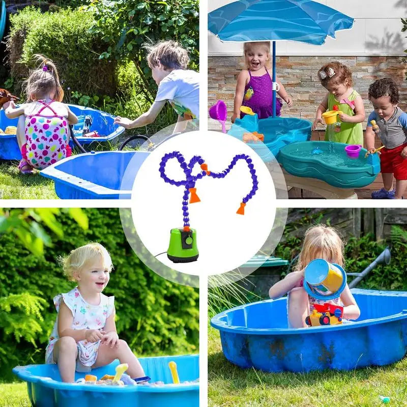 Water Table Pump Toys Water Play Table Toys Flexible Tube Outdoor Backyard Play Activities Accessories For Preschool Kids Ages 2 Zpaxo