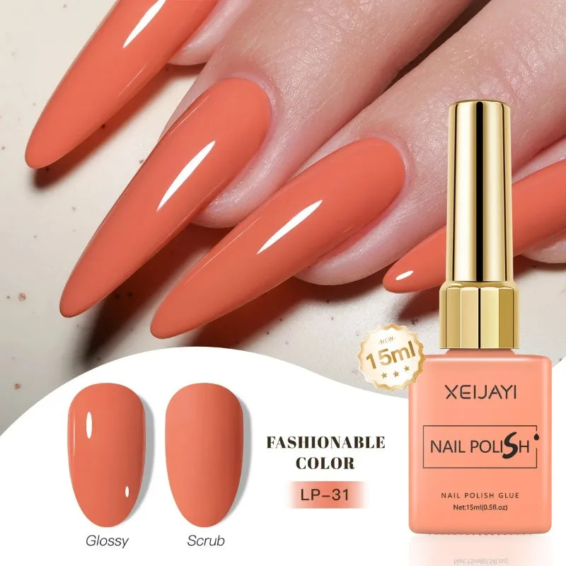 Colored Nail Varnish Gel 60 Colors Gloss Matte Ice-clear Nails Polish Zpaxo 31