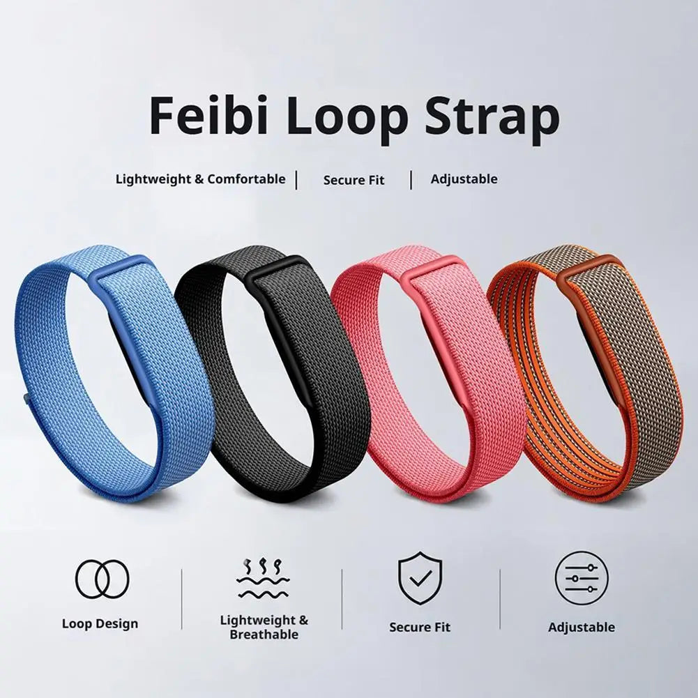 Adjustable Nylon Loop Strap for Google Fitbit Air Breathable Braided Velcro Wristband Quick Dry Sport Replacement Band Zpaxo
