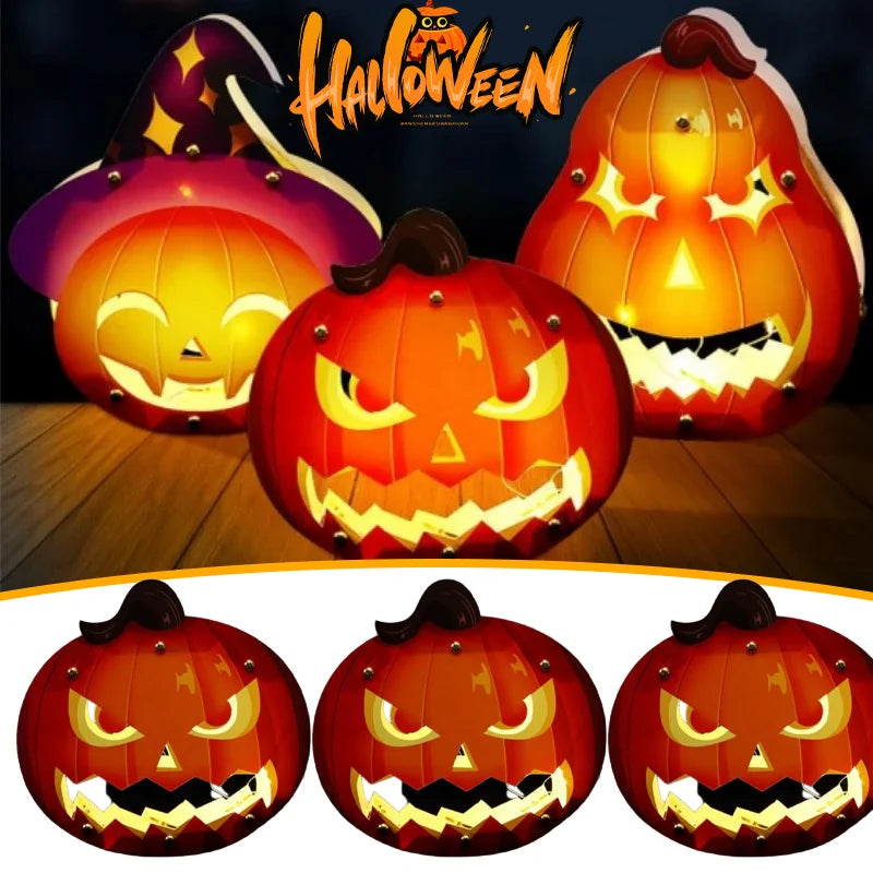 Halloween Pumpkin Lantern DIY Glowing Craft Kids Preschool Classroom