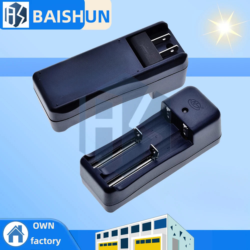 3.7V/4.2V Multi‑Battery Fast Charger, 18650/14500/26650 Compatible with Overcharge Protection & LED Zpaxo Default Title