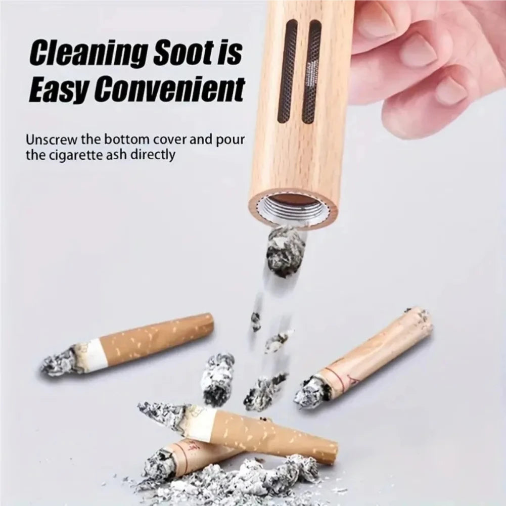 Mini Handheld Car Smoke Ashtray Plastics Non-Dropping Ash Cigarette Cover Portable Smokeless Vehicle Interior Ashtray Cigar Tool Zpaxo