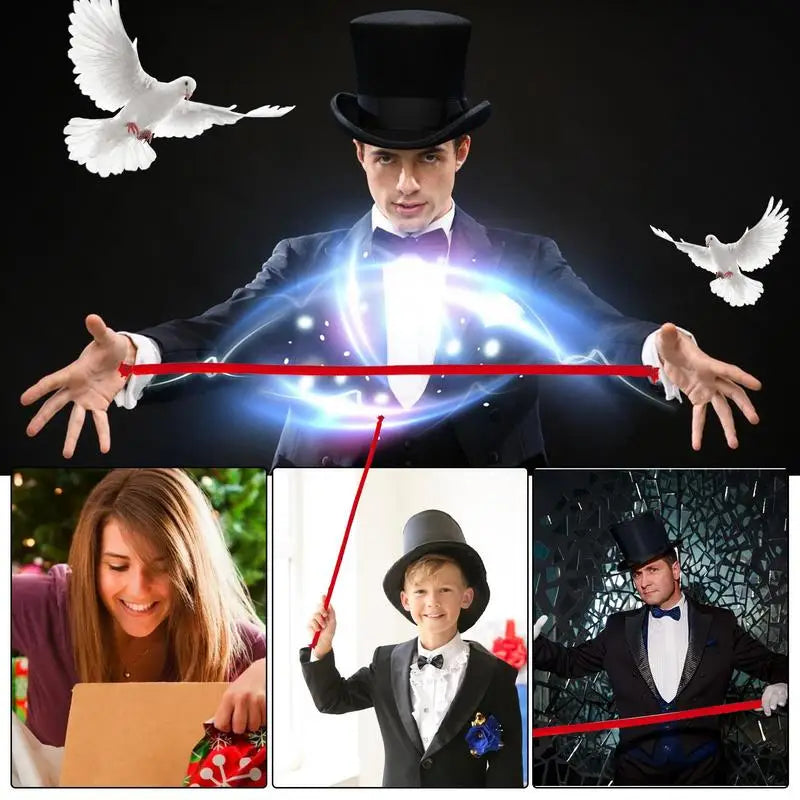Magic Rope Close Up Magic Illusion Stage Rope Creative Magic Tricks Funny Rope Easy To Do Magic Shows Magic Prop For Comedy Zpaxo