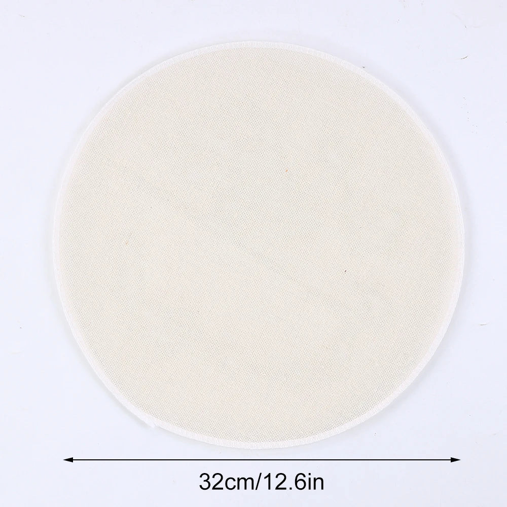 Round Cotton Steamer Cloth 32cm/ 12.6in Non-stick Pure Cotton Steamer Liners Reusable Steamer Pads for Dumplings Kitchen Cooking Zpaxo 1PC