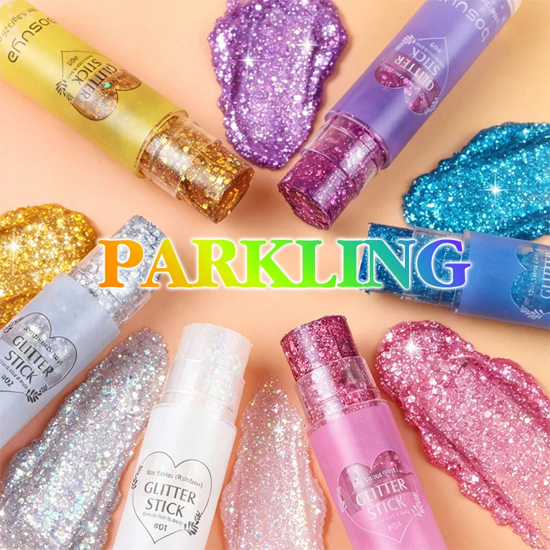 Halloween Sequins Glitter Stick Long-lasting Sparkling Shimmer Face Zpaxo