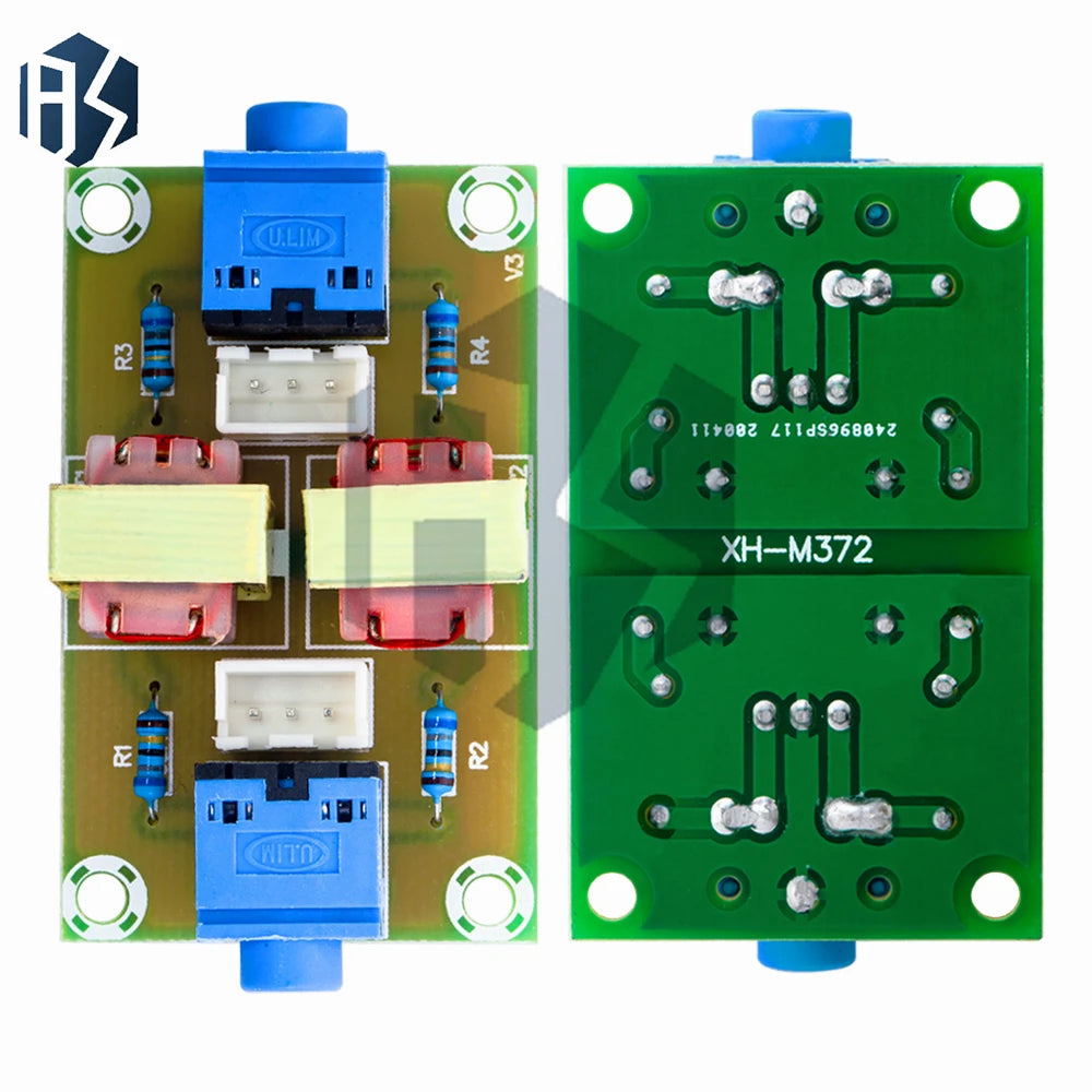 XH-M372 Automotive Audio Ground Loop Noise Isolator | Transformer-Coupled Stereo Isolation with ±2kV Surge Protection | 3.3V-5V Zpaxo