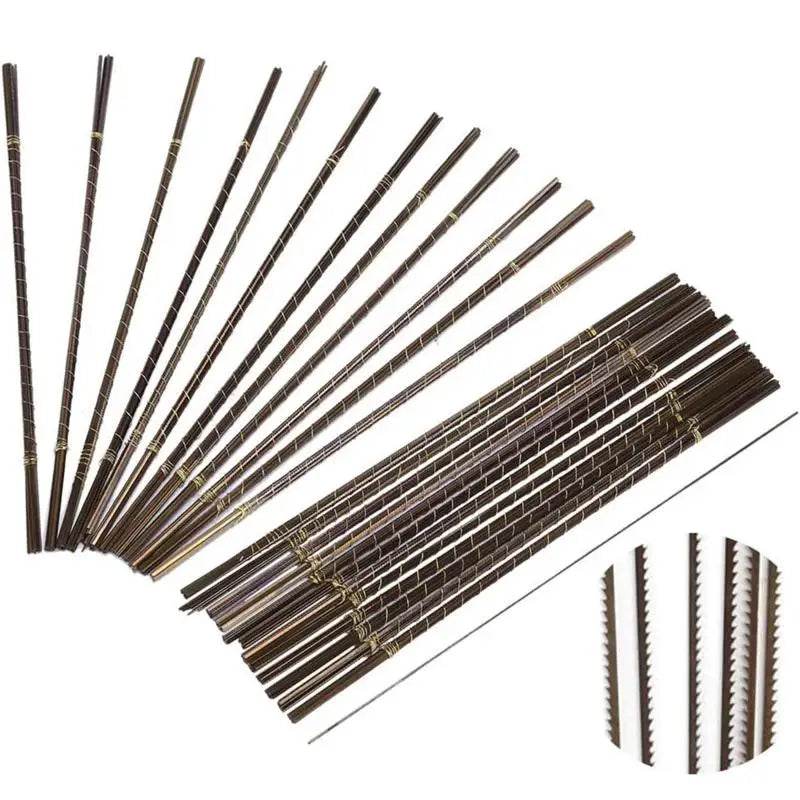 12Pcs Carbon Steel Jeweler Metal Cutting Saw Blades Set Handicraft Jewelry Design And Repair Gems Woodworking Hand Tools Zpaxo