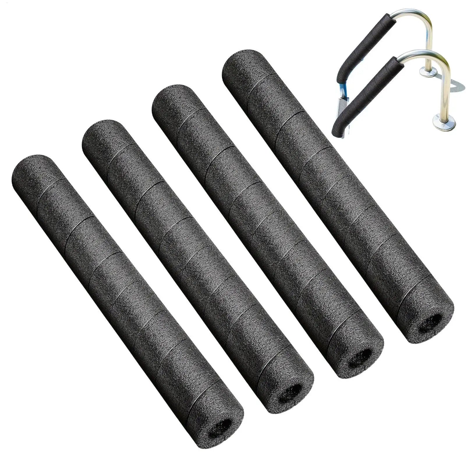 4 Pipes Insulation Foam Tube Covers Spiral Soft Pool Swimming