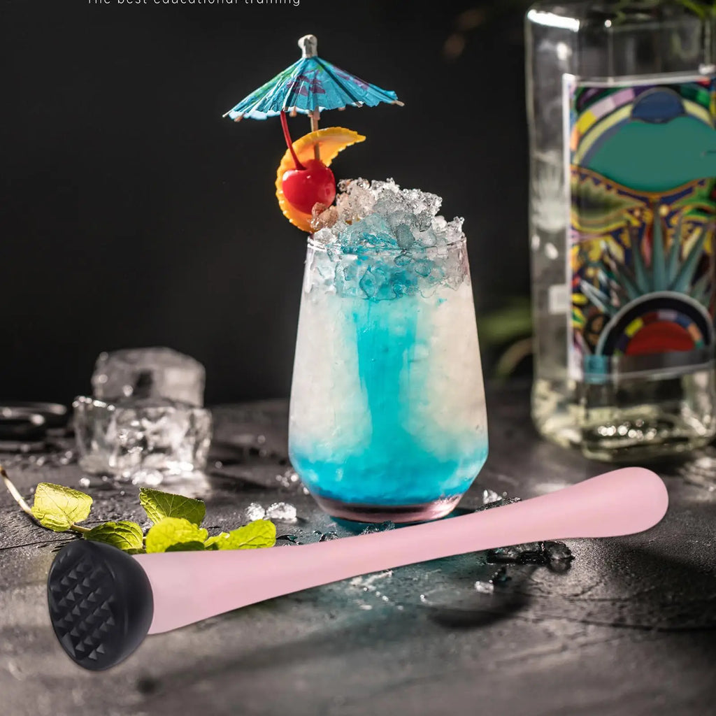 Long Handle Cocktail Muddler Mojito Smasher Professional Bar Drink