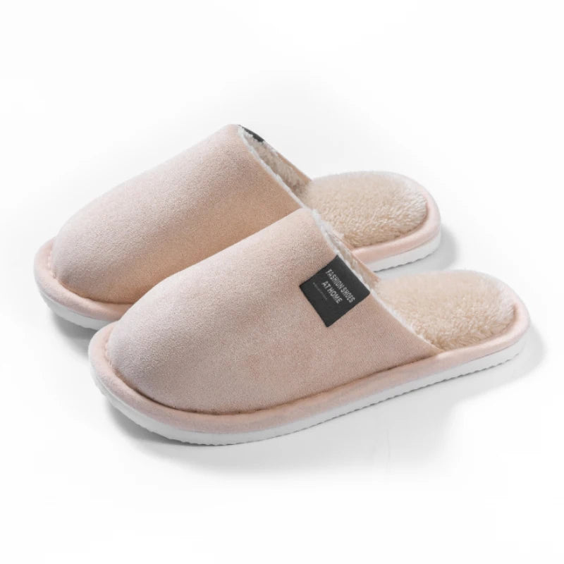 Trend Winter Couple Indoor Non-slip Men Women Flip Flops Warm
