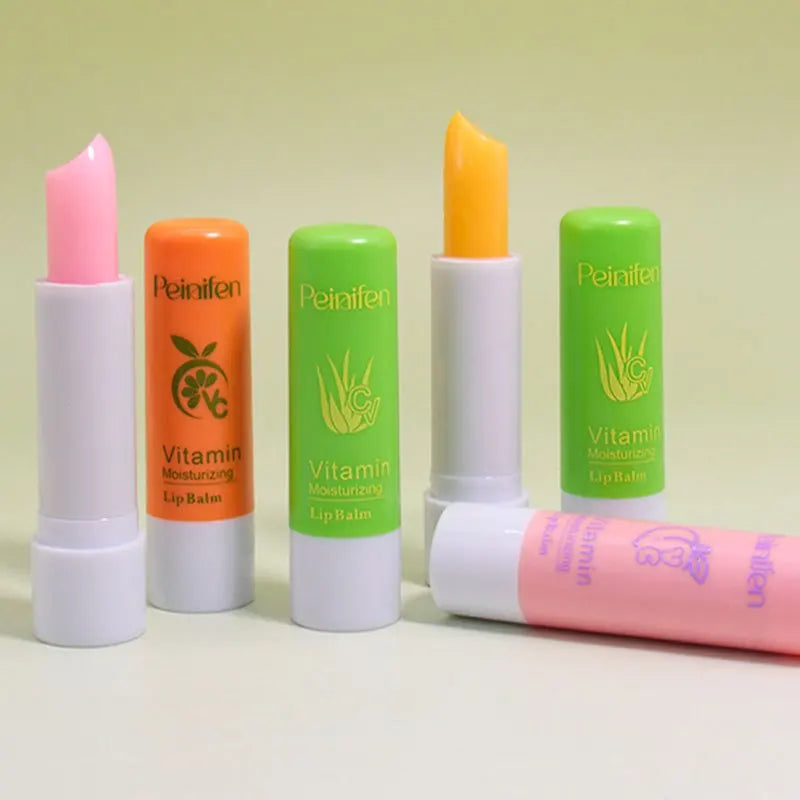 3-pack Set, Moisturizing Lip Balm, Moisturizing and Hydrating, Anti-drying, Cracking, Peeling, Fading Lip Lines, Fruit Lip Balm Zpaxo