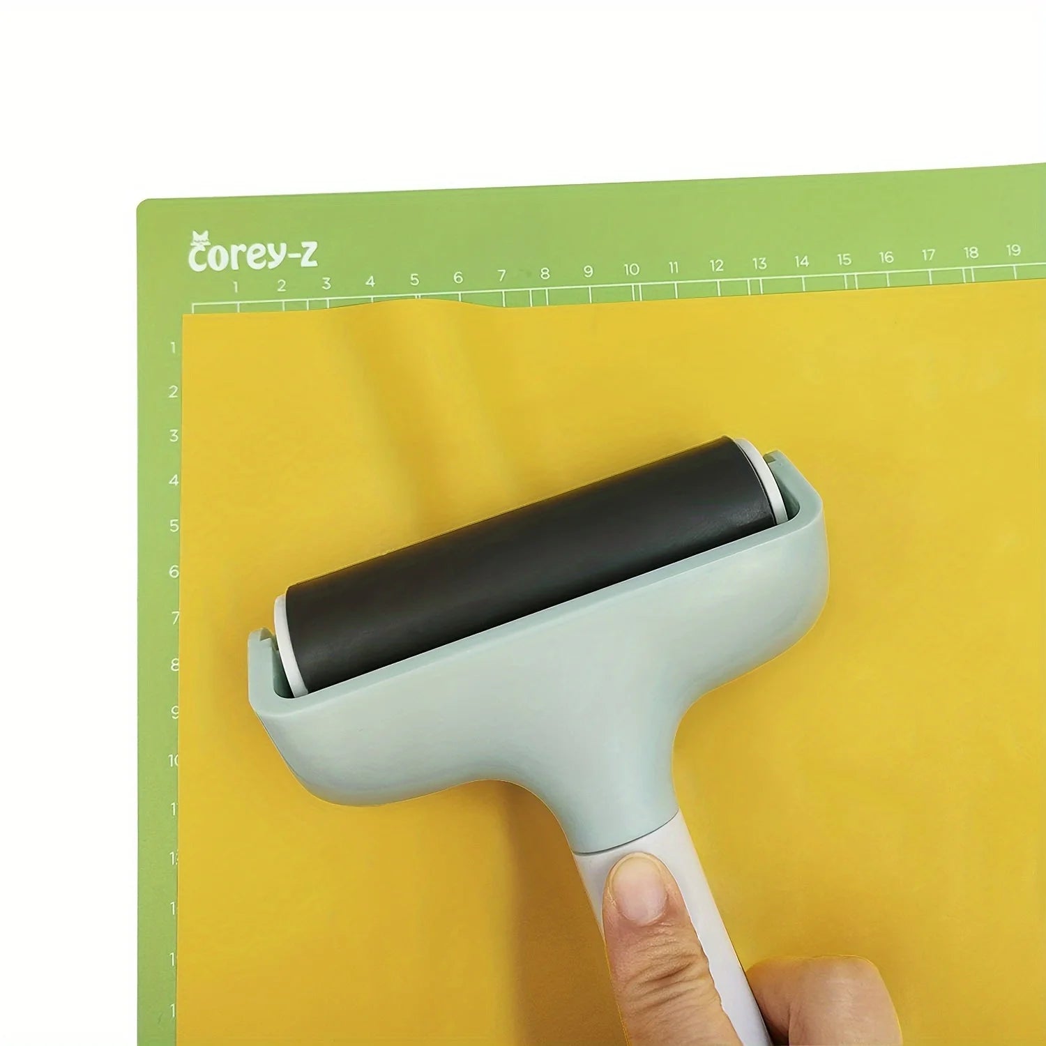 1pc Brayer Roller, Rubber Roller For Crafts, Works With Fabric, Vinyl, Iron-On & Inking Blocks, Extend Life Of Mat Zpaxo