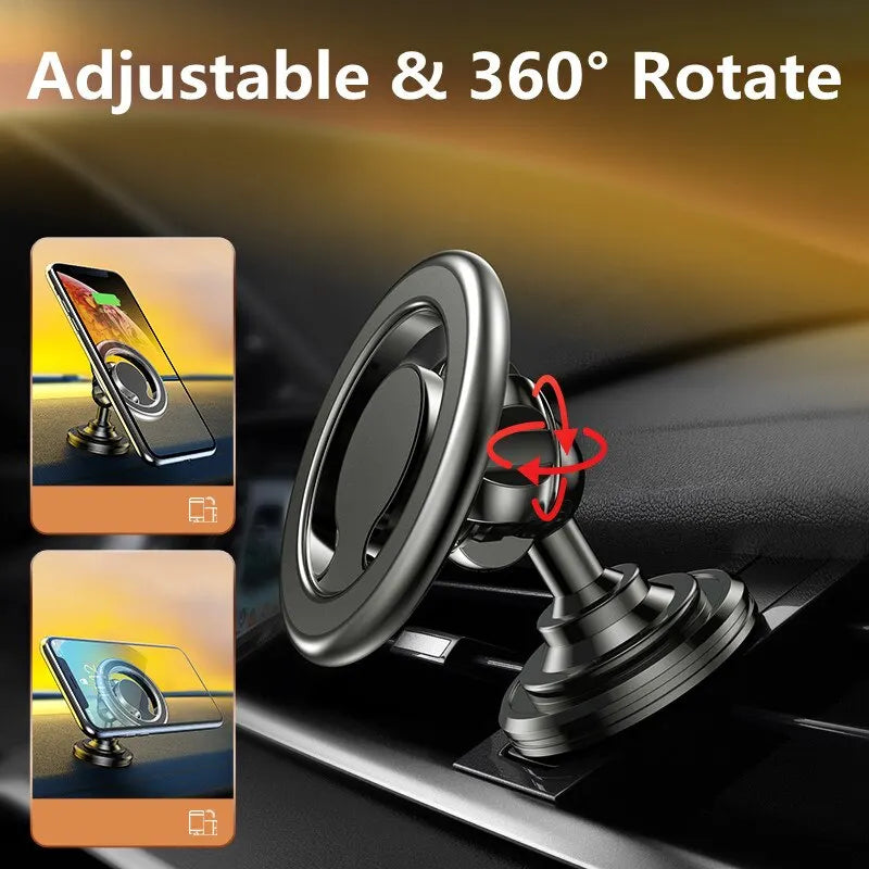 Rotatable Magnetic Car Mobile Phone Holder Magnet Bracket Mount Cell