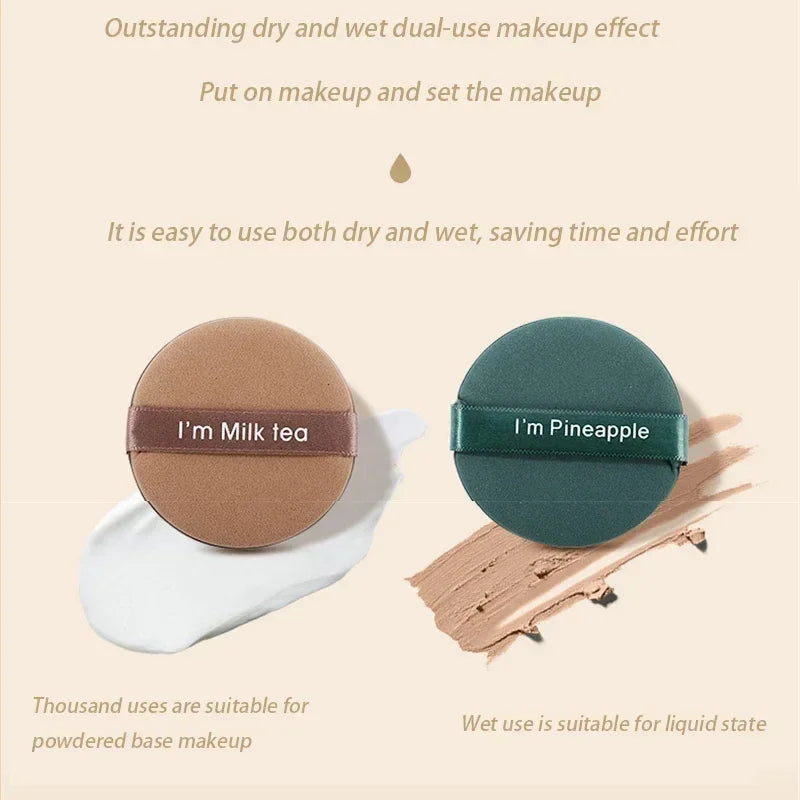 Velvet Air Cushion Puff Wet Dry Reusable Sponge Liquid Foundation
