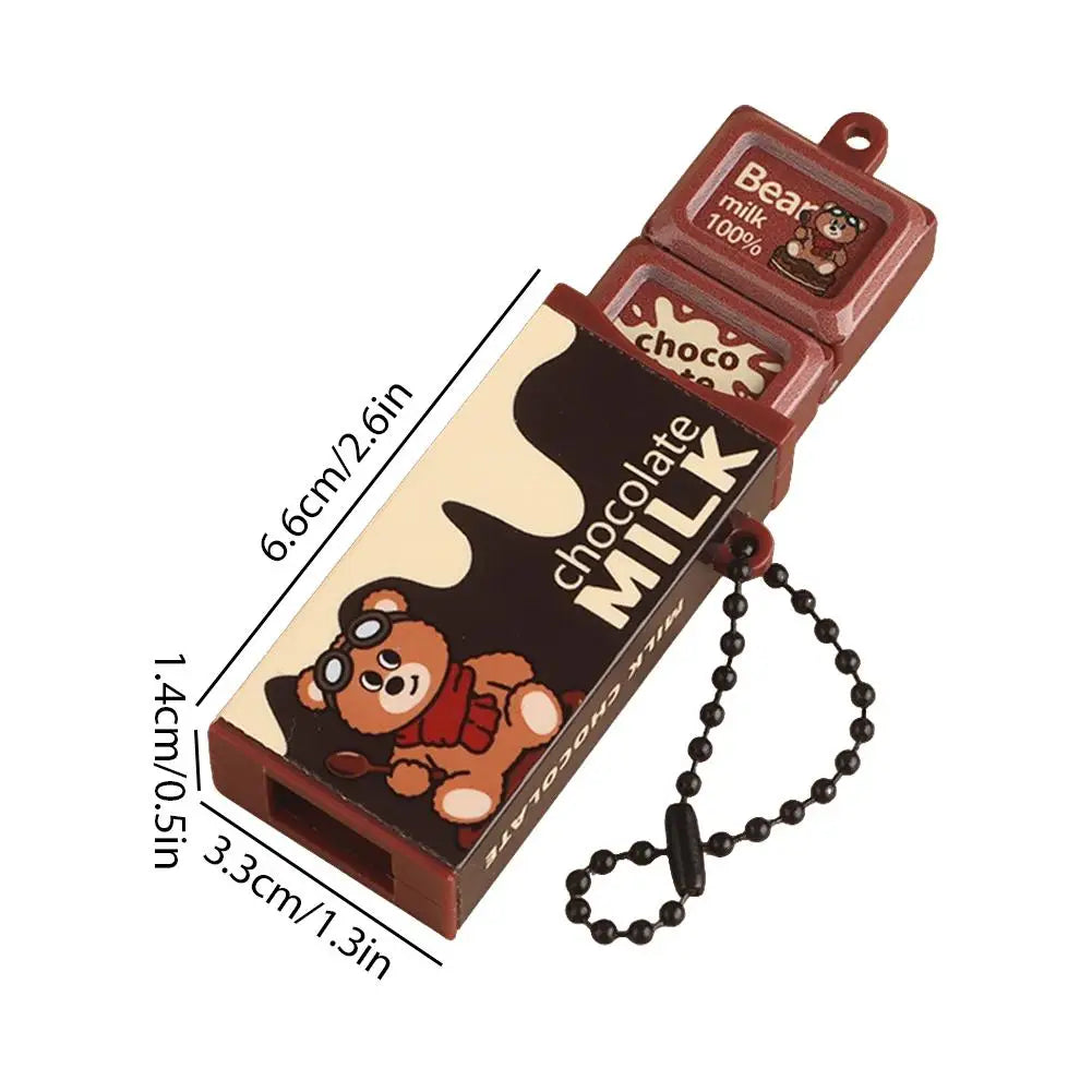 Chocolate Bar Fidget Toy Keychain – Sensory Stress Relief Fidget Sensory Toy Zpaxo