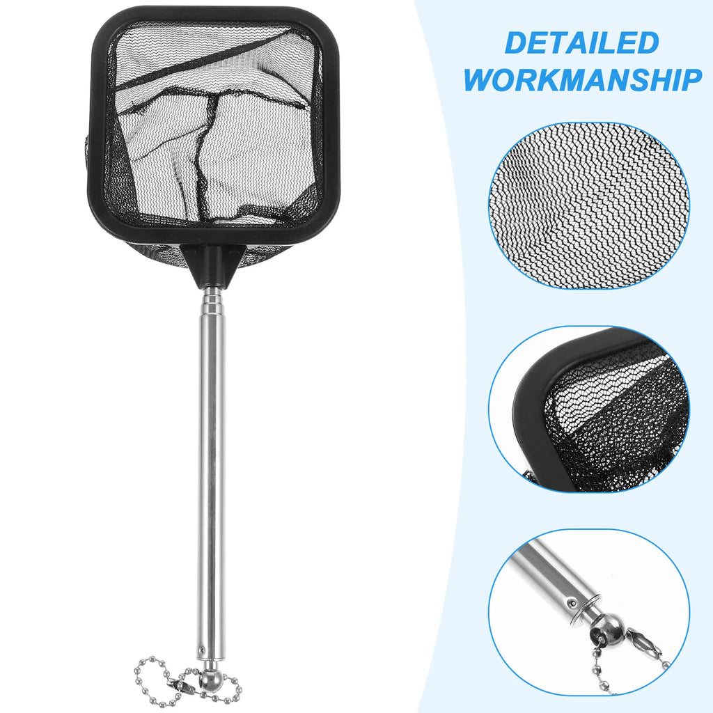 Stainless Steel Fishing Net Adjustable Telescopic Handle Freshwater