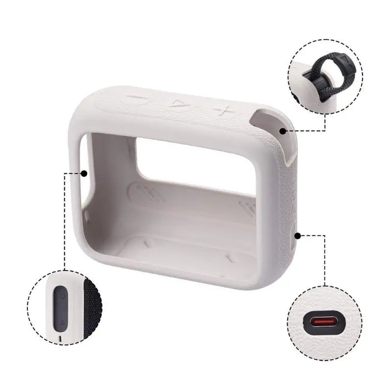 Silicone Speaker Cover Case Speaker Protective Sleeve for GO4 Speaker Shockproofs AntiDrop Access Zpaxo