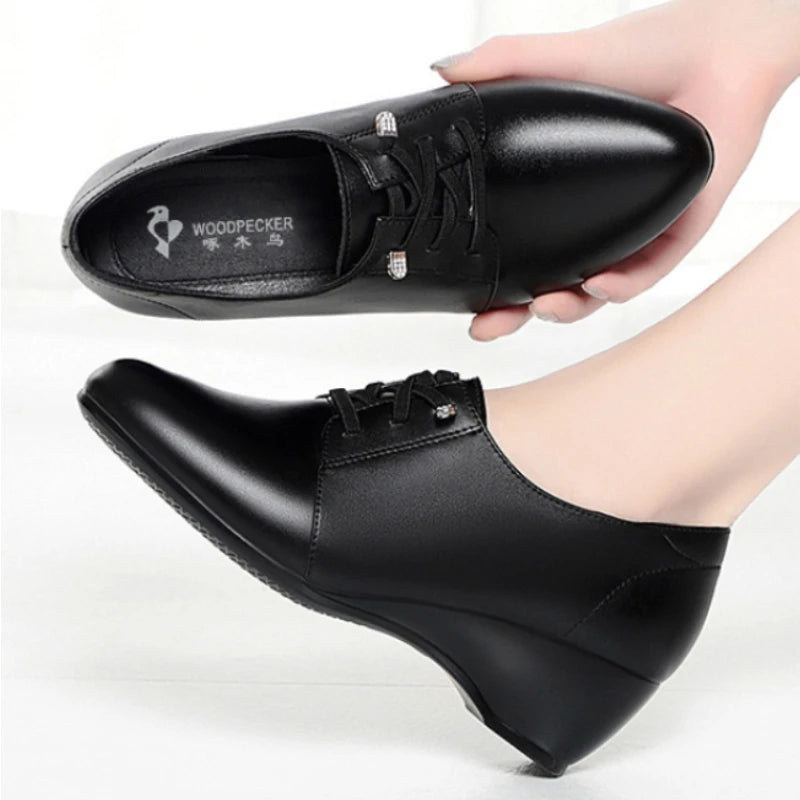 Mom Shoes Soft Sole Comfortable Singles Middle-aged Flat Elderly Zpaxo