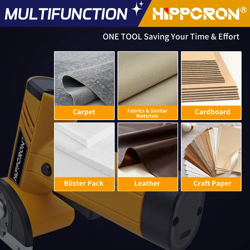 HIPPCRON Cordless Electric Scissors Rotary Cutter Rechargeable