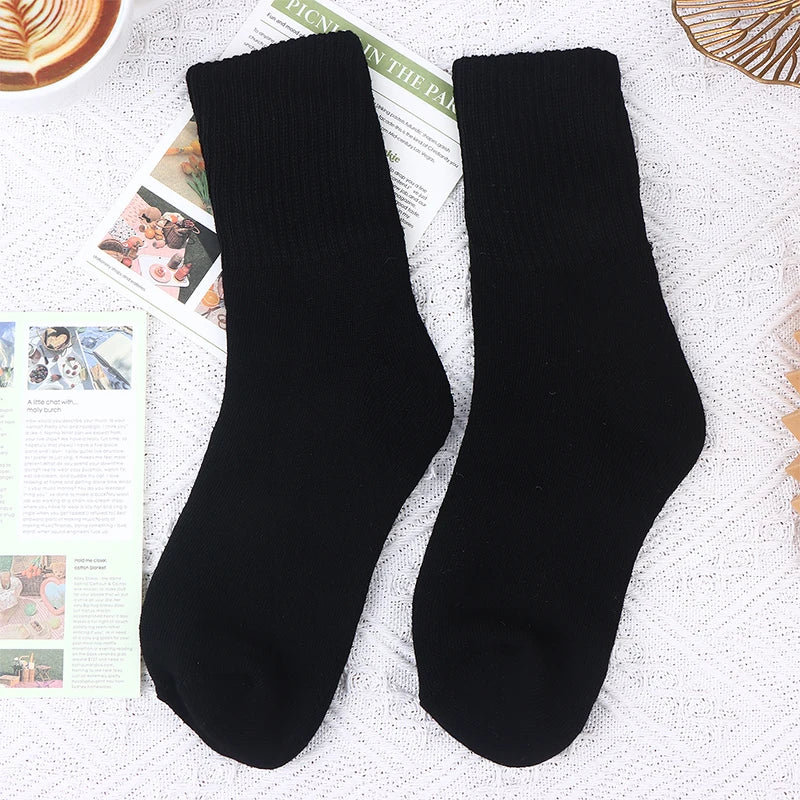 Cozy Snow Socks Women Fuzzy Thickened Warm Sleeping Stockings Winter Zpaxo 1 One Size