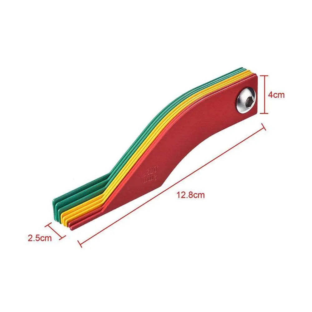 Durable Tester Scale Automotive Wear Meter Brake Pad Measuring Tool Brake Lining Thickness Gauge Feeler Gauge Zpaxo