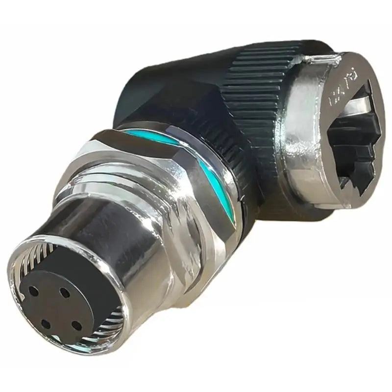 652F 12mm 8Pin to RJ45 Waterproof Adapter Industrial Networking Connector 10Gbps Data Transfer IP68 for Harsh Environment Zpaxo