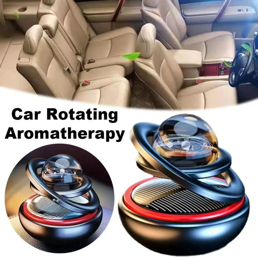 Aluminum Alloy Material Car Diffuser Automatic Rotation Compact Modern Appearance Vehicle Air Freshener Star Suspension Design Zpaxo