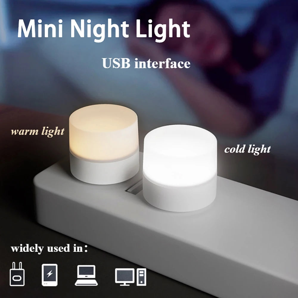 Mini USB LED Book Light – Warm White Eye-Care Night Lamp USB LED Book Light Zpaxo