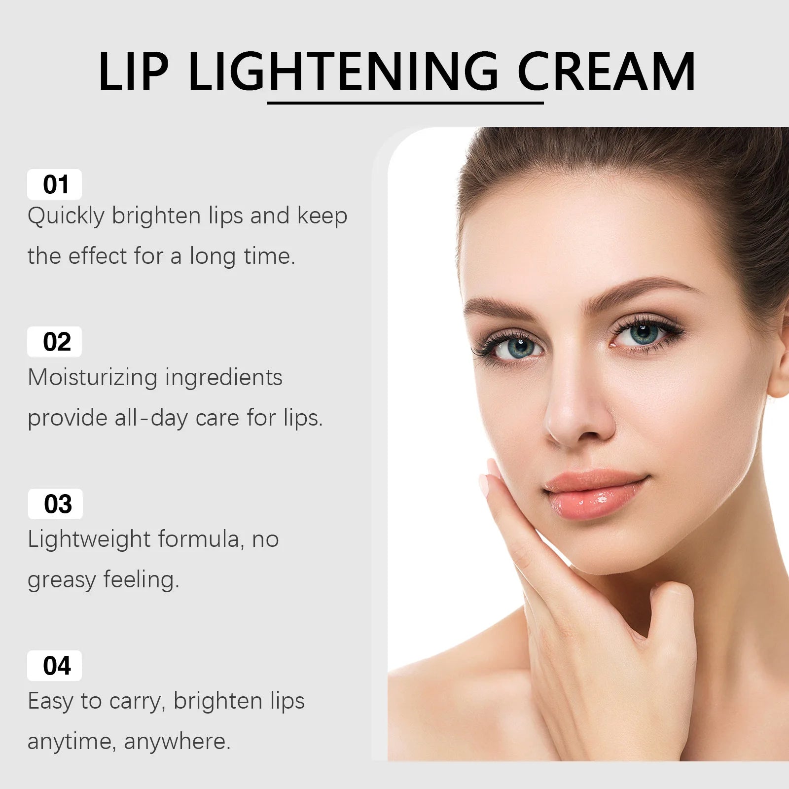 Ouhoe Lip Brightening Cream – Moisturize, Gloss & Anti-Aging Lip Treatment Cream Zpaxo